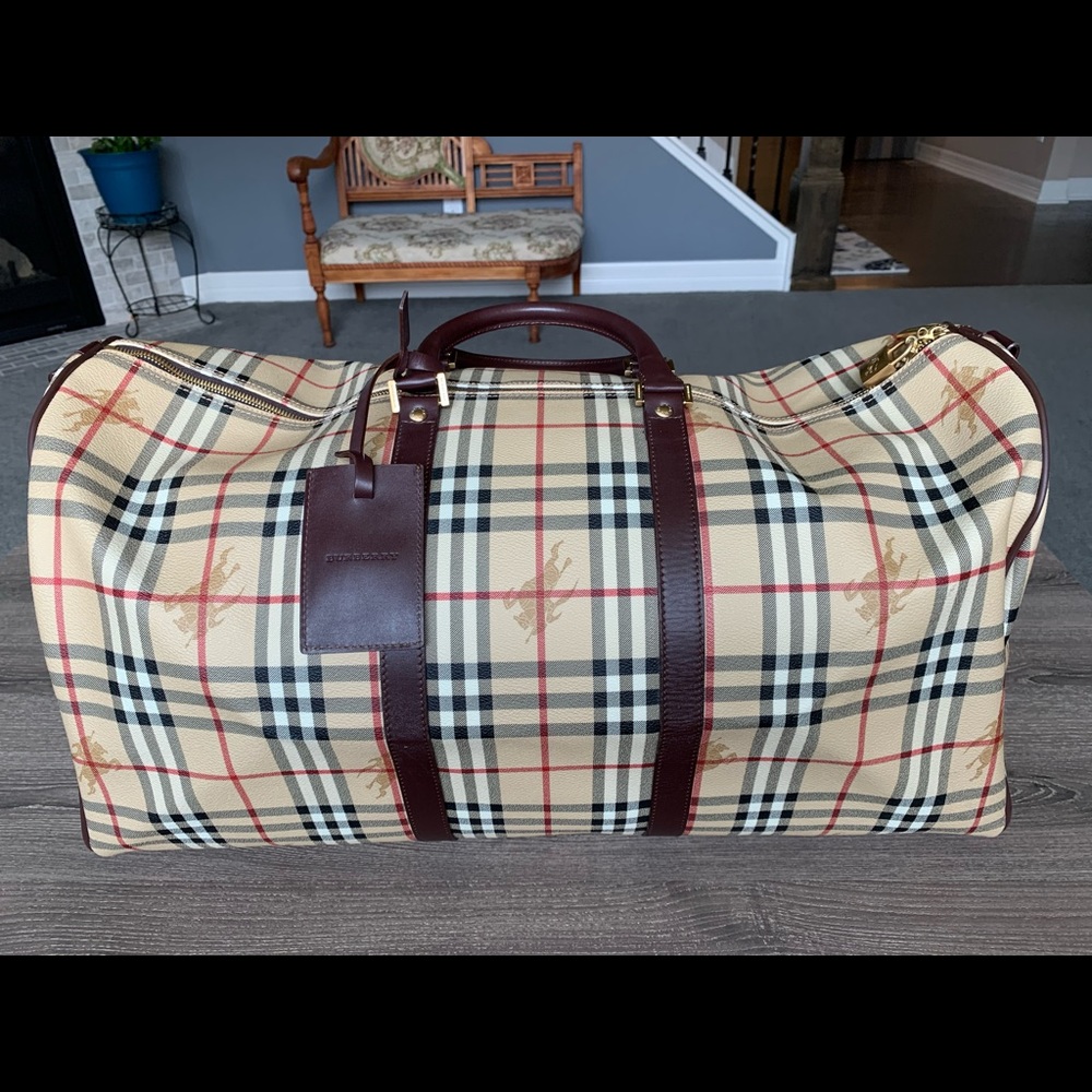 Classic Burberry Check Keepall 55